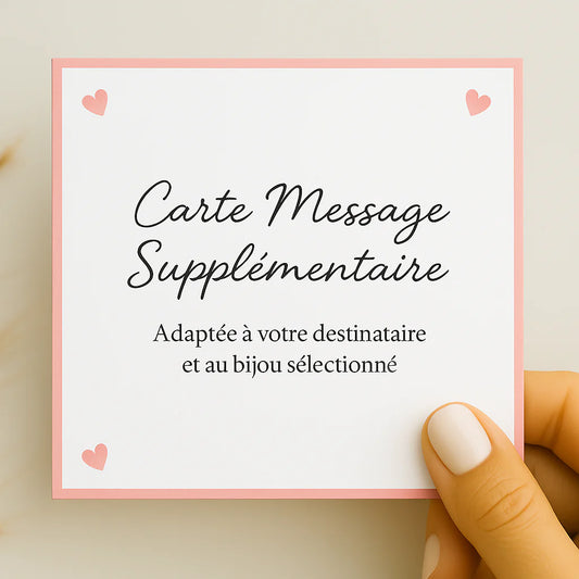 Carte Message Supplémentaire