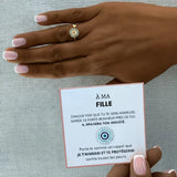 Bague porte-bonheur ajustable | Symbole d’amour et de protection