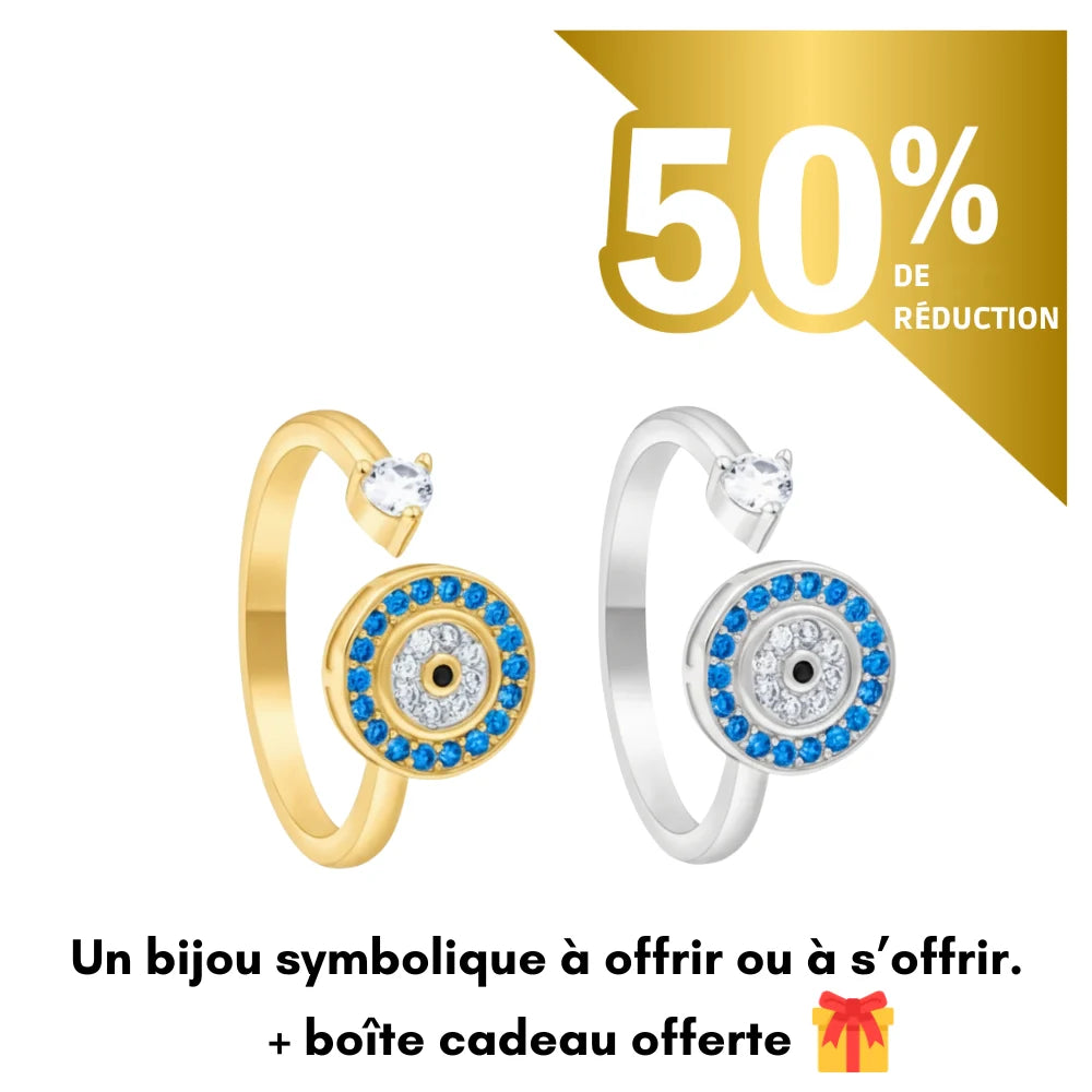 Bague porte-bonheur ajustable | Symbole d’amour et de protection