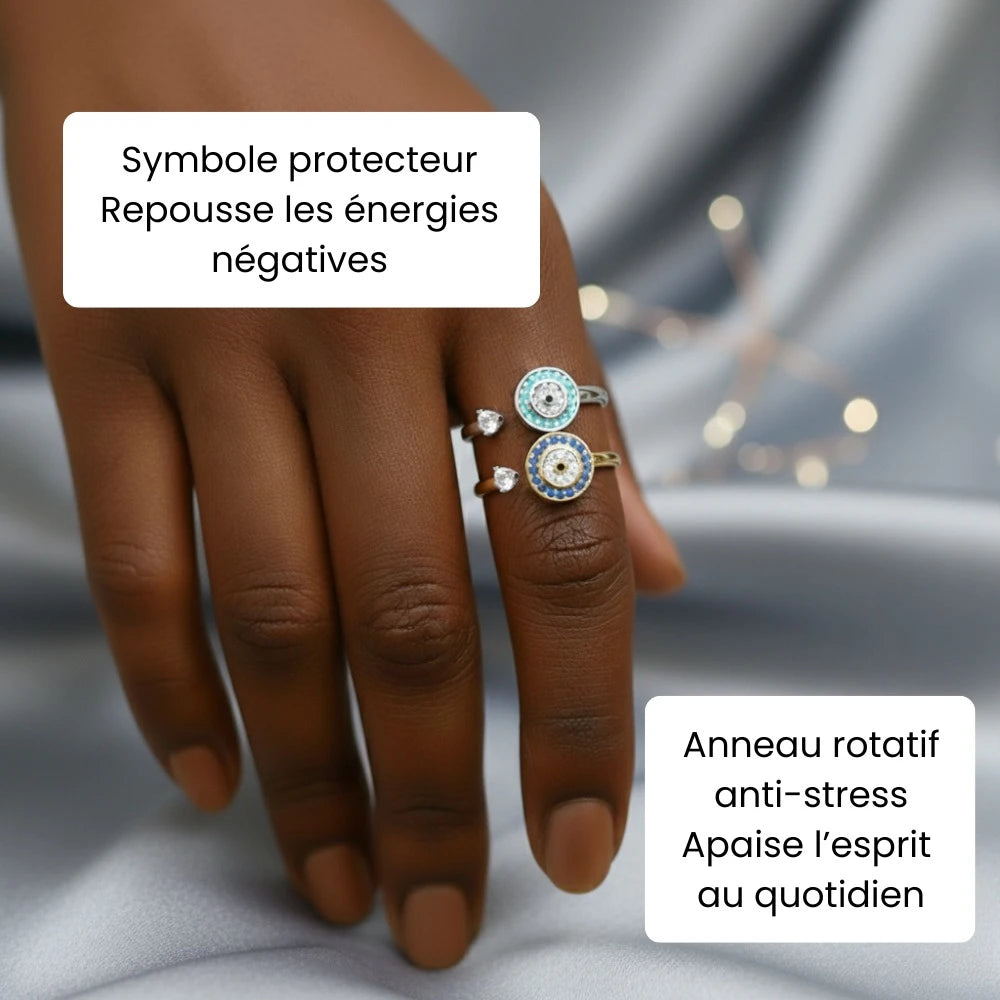 Bague porte-bonheur ajustable | Symbole d’amour et de protection