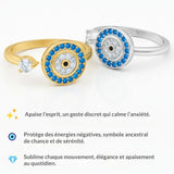 Bague porte-bonheur ajustable | Symbole d’amour et de protection