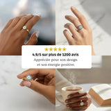 Bague porte-bonheur ajustable | Symbole d’amour et de protection